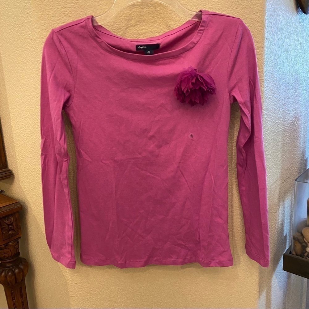 NWT~GAPKIDS Purple Long Sleeve Top Size XL(12)